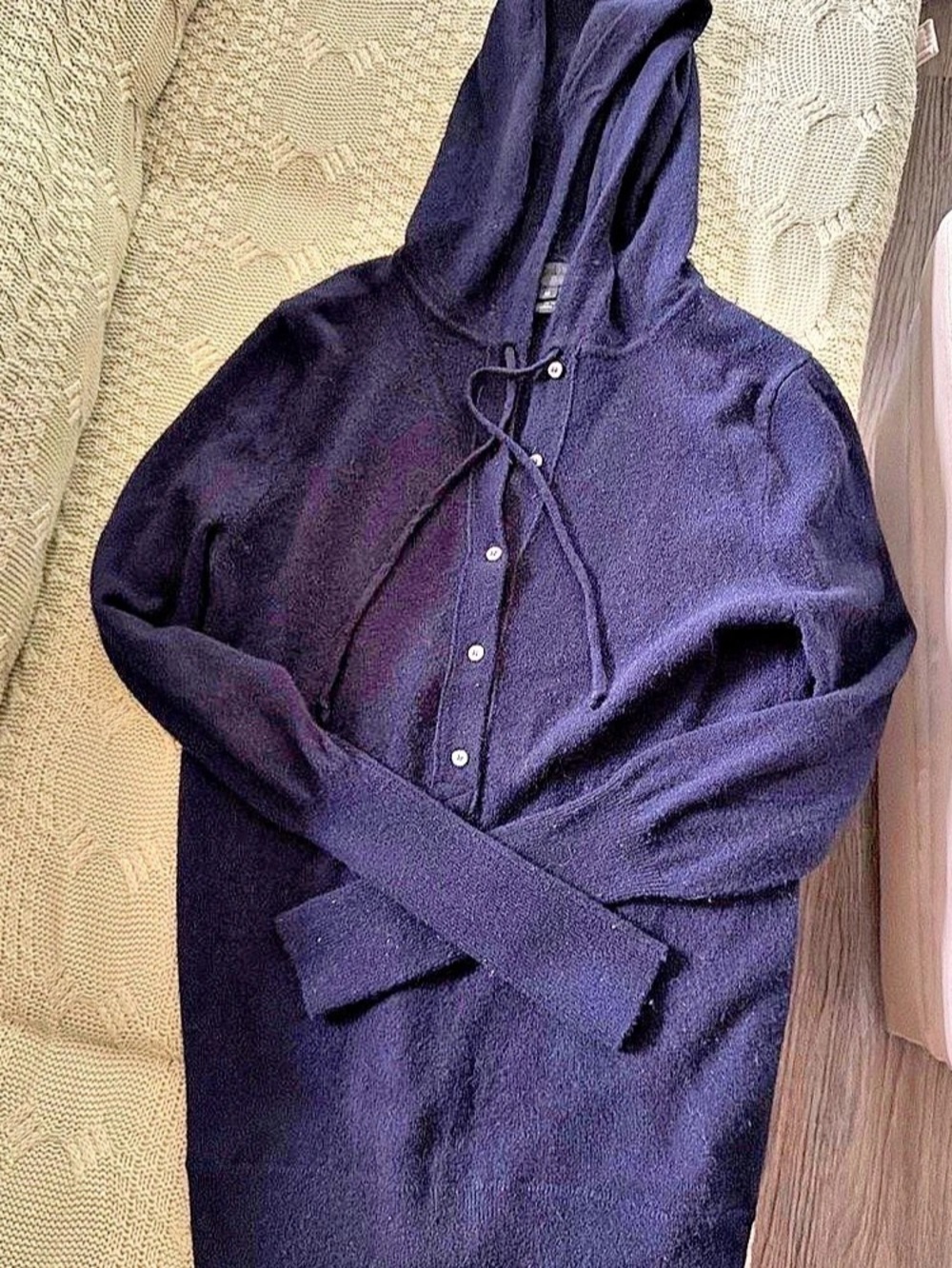 J.Crew Collection Italian Cashmere Hoodie Cashmere Black Medium